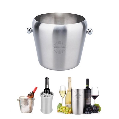 Double Wall 304 Stainless Steel Insulated Chiller Ice Bucket