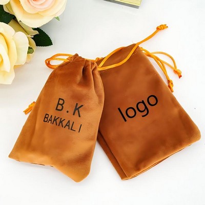 Soft Durable Velvet Drawstring Pouch