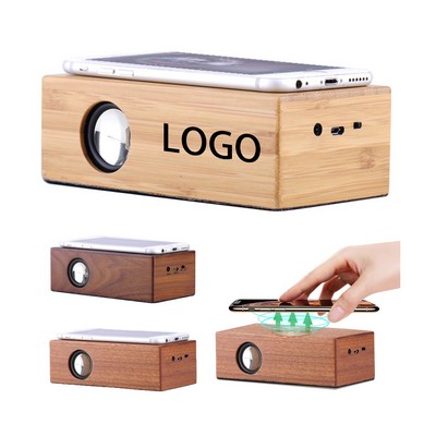 Wooden Wireless Induction Speaker