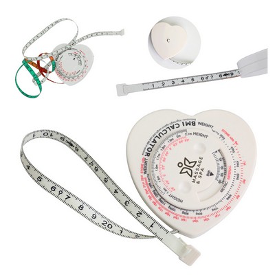 Heart-Shaped 1.5m Retractable BMI Measuring Tape