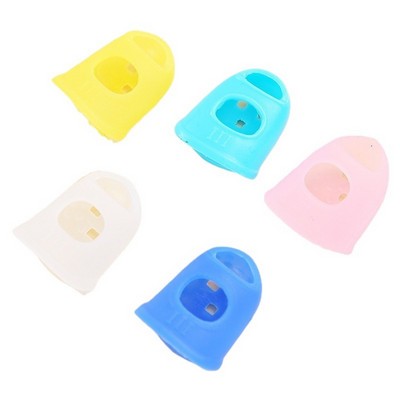 5pcs Silicone Guitar Fingertip Protectors Anti-Pain Finger Guards Acoustic Guitar, Ukulele & Bass
