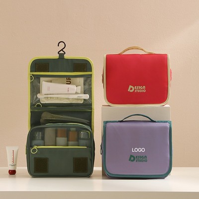 Dopamine Vibrant Waterproof Toiletry Bag Large Capacity Multi-functional Cosmetic Organizer Port