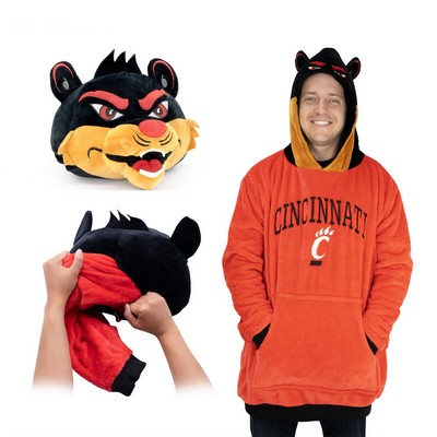 University of Cincinnati Bearcats Snugible 2-in-1 Blanket Hoodie & Pillow