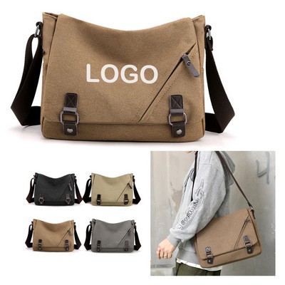 Canvas Messenger Bag for Laptop