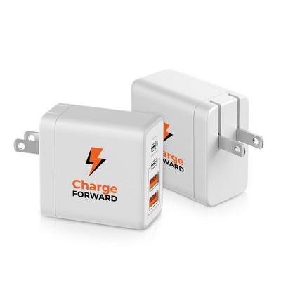 45W 4-Port USB Fast Charging Wall Charger