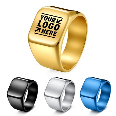 Custom Engraved Stainless Steel Ring