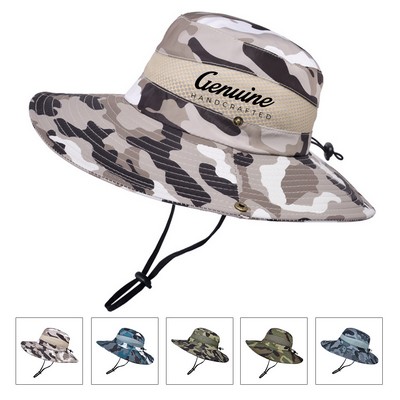 Wide Brim Summer Camouflage Beach Sun Hat