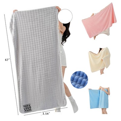 Premium Plush Fleece Bath Towel