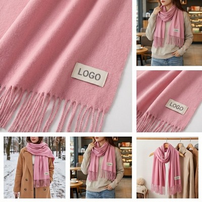 Winter Faux Cashmere Shawl Scarf