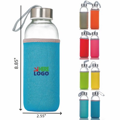 17oz Water Bottles with Sleeve