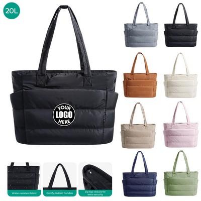 Quilted Tote Bag for Women