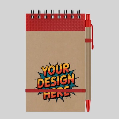 Pocket Eco-Note Keeper - Full Color Imprint