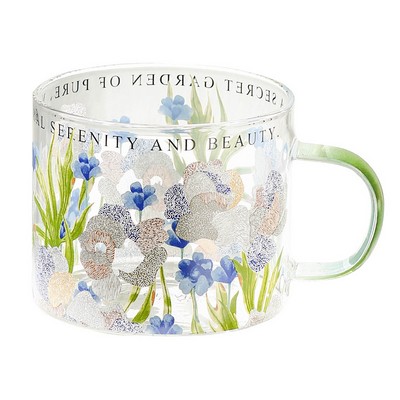 Heat-Resistant Borosilicate Glass Mug Large Capacity Printed "Ins" Style Cold Brew Cup Explosion