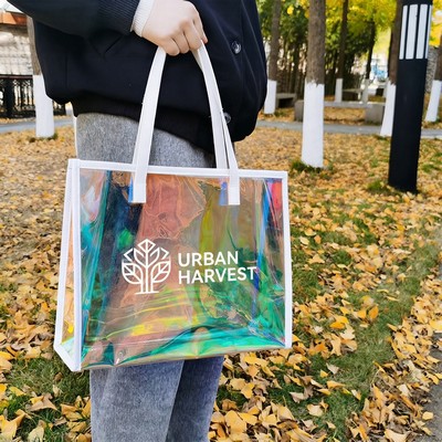 Iridescent Clear Tote Bag Fashion