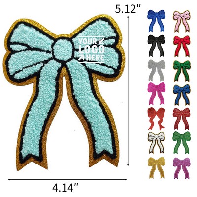 Bow Chenille Iron on Patch