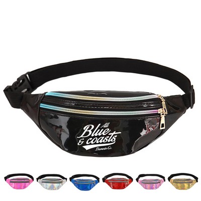 Water-resistant Holographic Fanny Pack