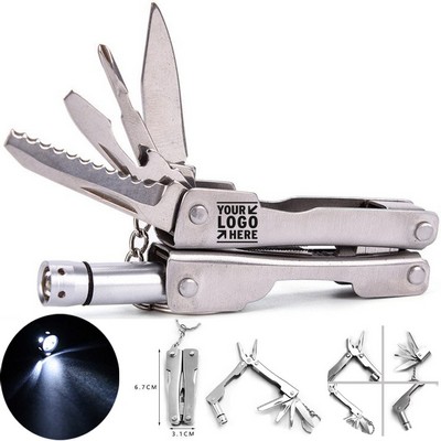 Compact Multi-Function Tool with Light