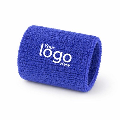Embroidered Terry Fabric Wristband