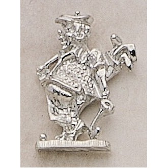 Cartoon Golfer Marken Design Cast Lapel Pin (Up to 1 1/4")