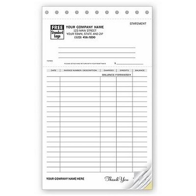 Statement Forms - Classic, Lined w/ Ledger (5 Part)