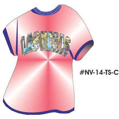 Las Vegas Collage T-Shirt Acrylic Coaster w/Felt Back