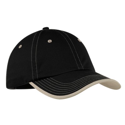 Port Authority® Vintage Washed Contrast Stitch Cap.