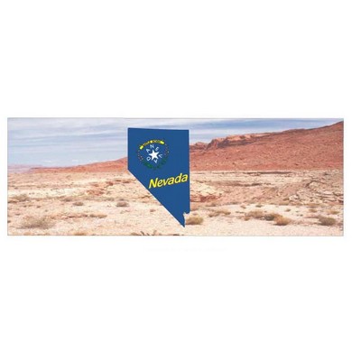 Nevada Battle Born Panoramic Badge w/ Bar Pin (1 5/8"x4 5/8")