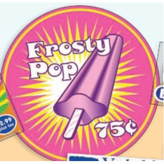 Custom Static Stick Decal w/Clear Back Static (42-56 Square Inch)