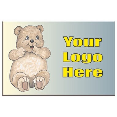 Bear Cub Rectangle Badge w/ Bar Pin (2"x3")