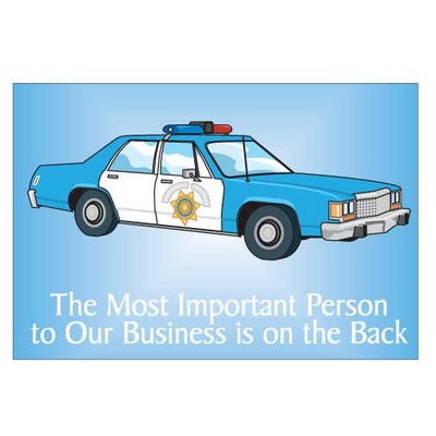 Police Car Photo Hand Mirror (2"x3")