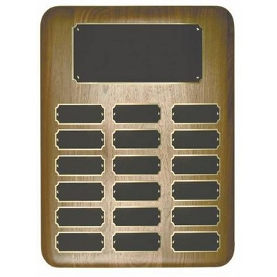 Perpetual, 18-Plate, Elliptical Walnut - 10-1/2" x 13"