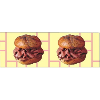 Roast Beef Sandwich Panoramic Metal Photo Magnet