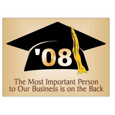 Graduation Cap Photo Hand Mirror (2½"x3½")