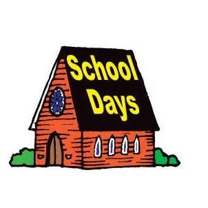 School Days House Promotional Magnet w/ Strip Magnet (6 Square Inch)