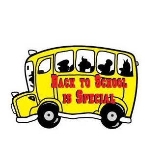 School Bus w/ Slogan Promotional Magnet w/ Strip Magnet (6 Square Inch)