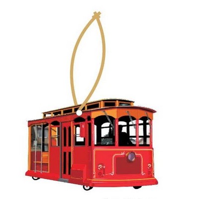 Cable Car Executive Ornament w/ Mirrored Back (4 Square Inch)