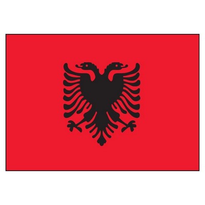 Albanian National Flag (3'x5')