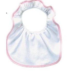 Simple Baby Bib w/ Ruffled Collar