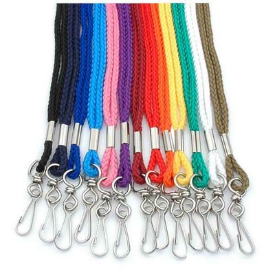 Blank 1/4" Rope Cord Lanyard w/Hook