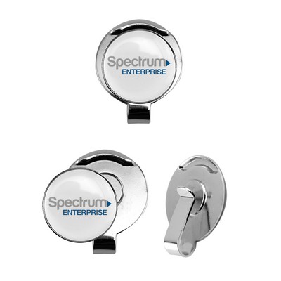 Golf Hat Clip w/Custom Ball Marker (7/8")