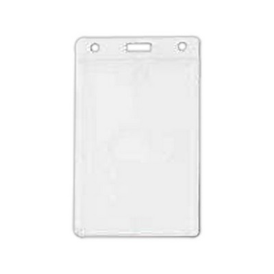 Vertical Side-Load Rigid Plastic Access Card Dispenser w/ Slot and Chain Holes