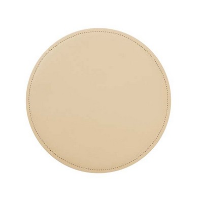 Round Bonded Leather Mouse Pads