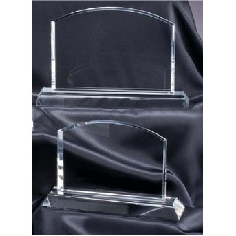 Arched Rectangle Crystal Award - Large