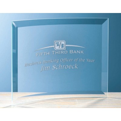 Curved Starfire Crescent Award