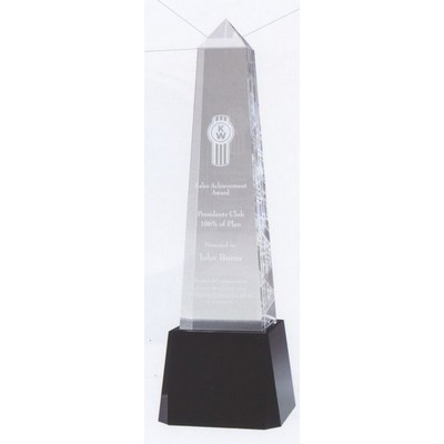 Small Optical Crystal Obelisk Award