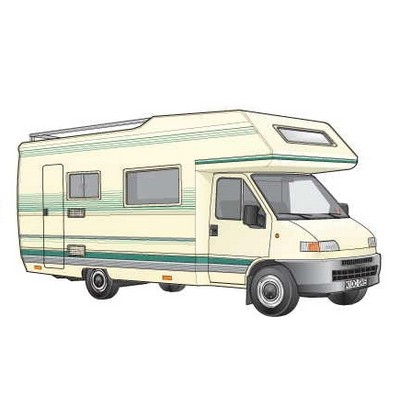 Recreational Vehicle 2 Promotional Magnet w/ Strip Magnet (10 Square Inch)