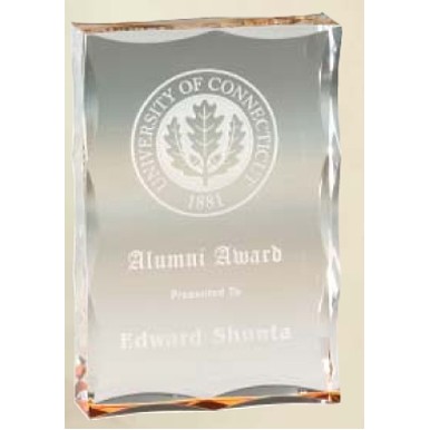 Scalloped Edge Acrylic Award (4"x6")
