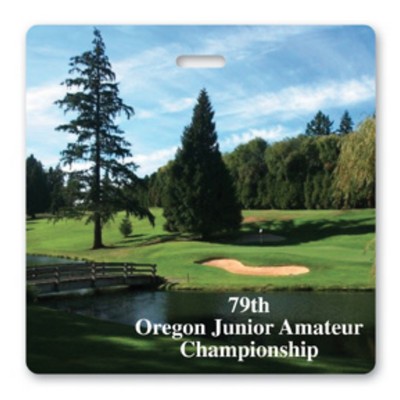 USA Made Laminated Event Tag (3.5"x3.5") Square