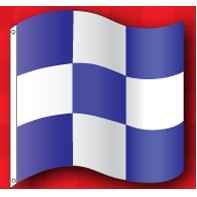 Blue & White Checkered Automotive Specialty Flag (3'x3')