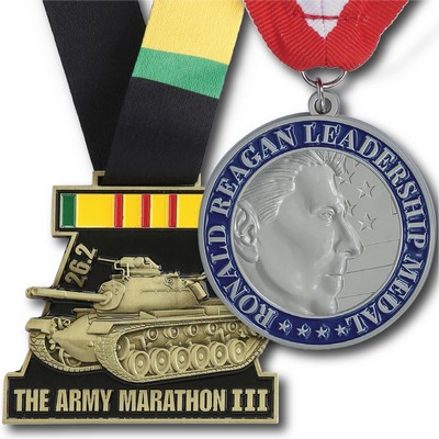 2-3/4" (2.75") Custom Cast Single Sided 3-D Medal